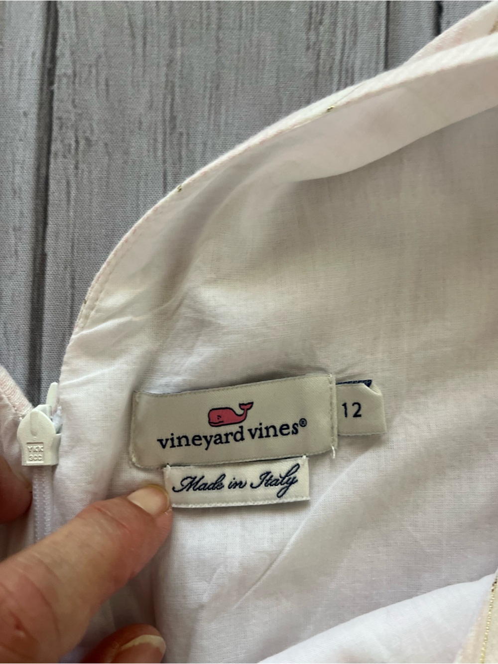 Vineyard Vines x Palm Beach Lately pink white stripe wide leg jumpsuit. 12 - Picture 8 of 15
